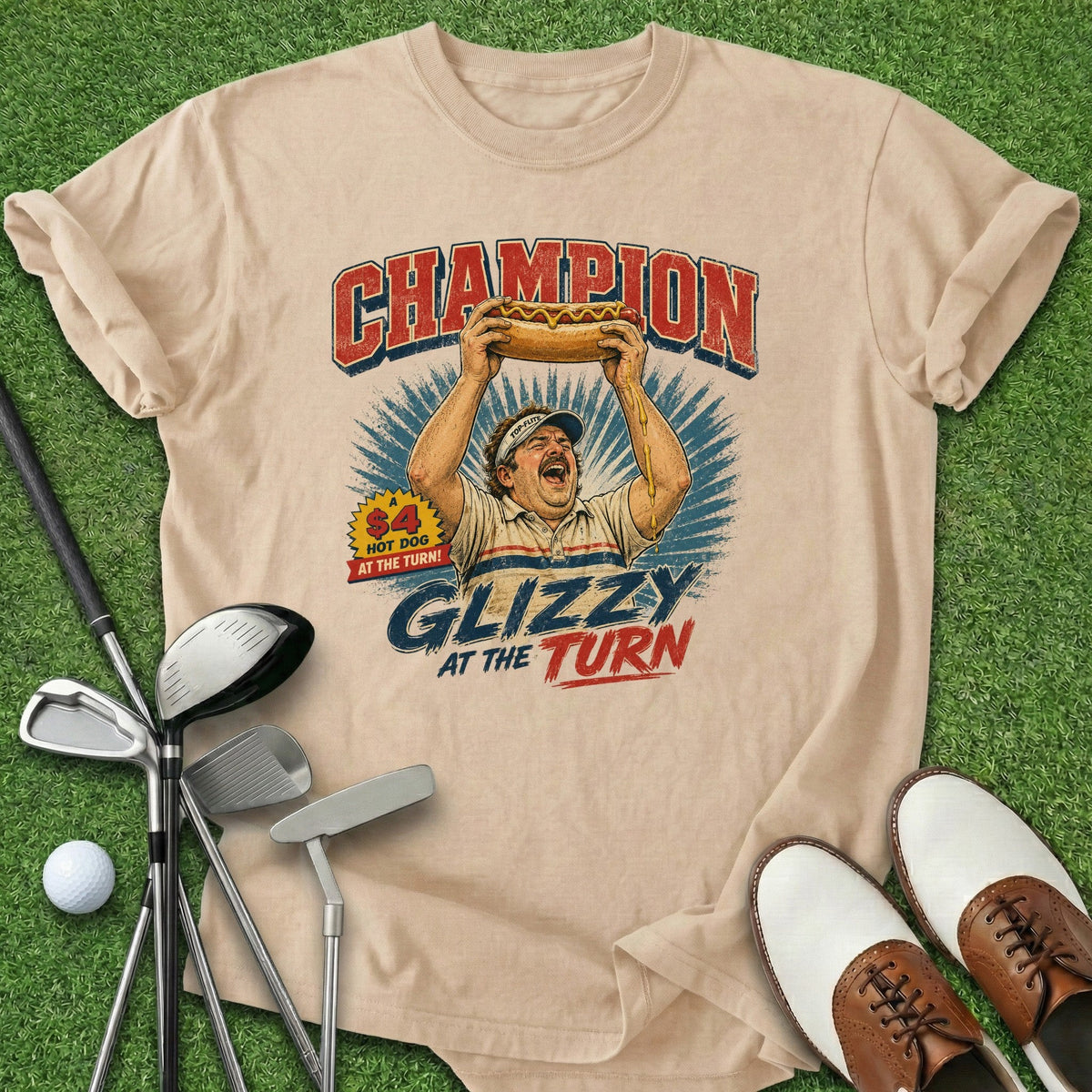 Champion Glizzy T-Shirt Gift For Golfer