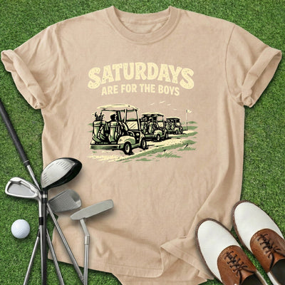 Saturdays For The Boys T-Shirt Gift For Golfer