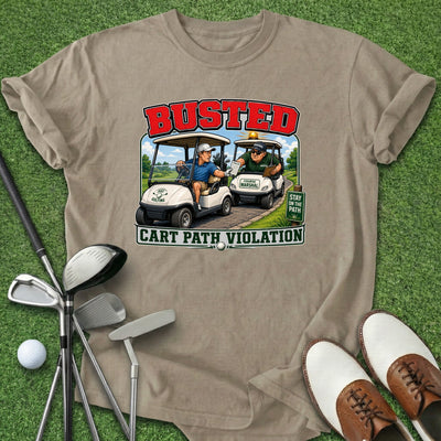 Busted T-Shirt Gift For Golfer