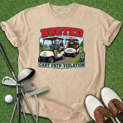 Busted T-Shirt Gift For Golfer