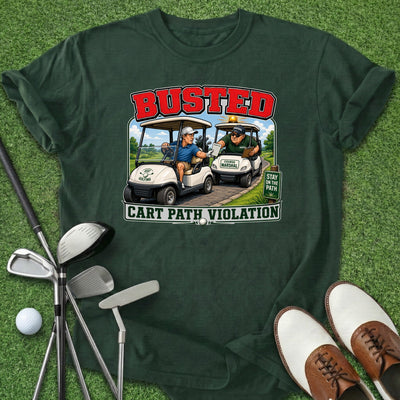 Busted T-Shirt Gift For Golfer