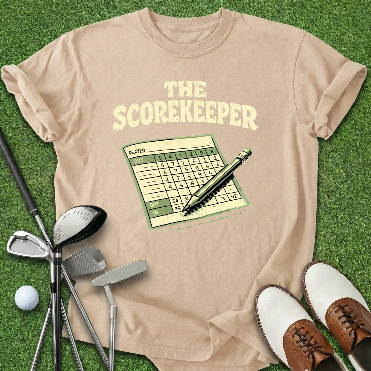 The Scorekeeper T-Shirt Gift For Golfer