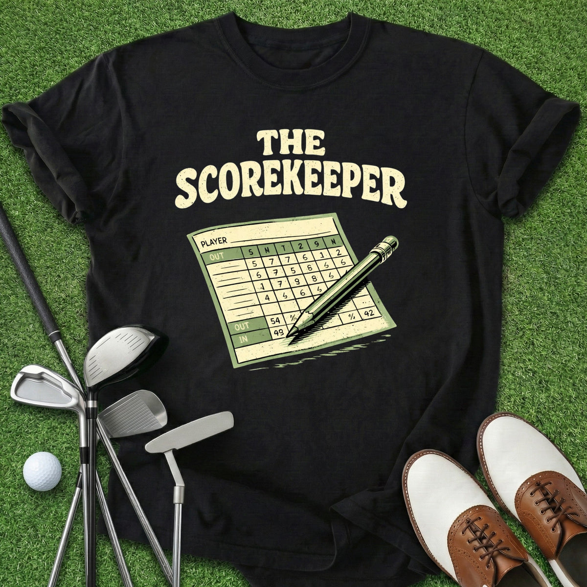 The Scorekeeper T-Shirt Gift For Golfer