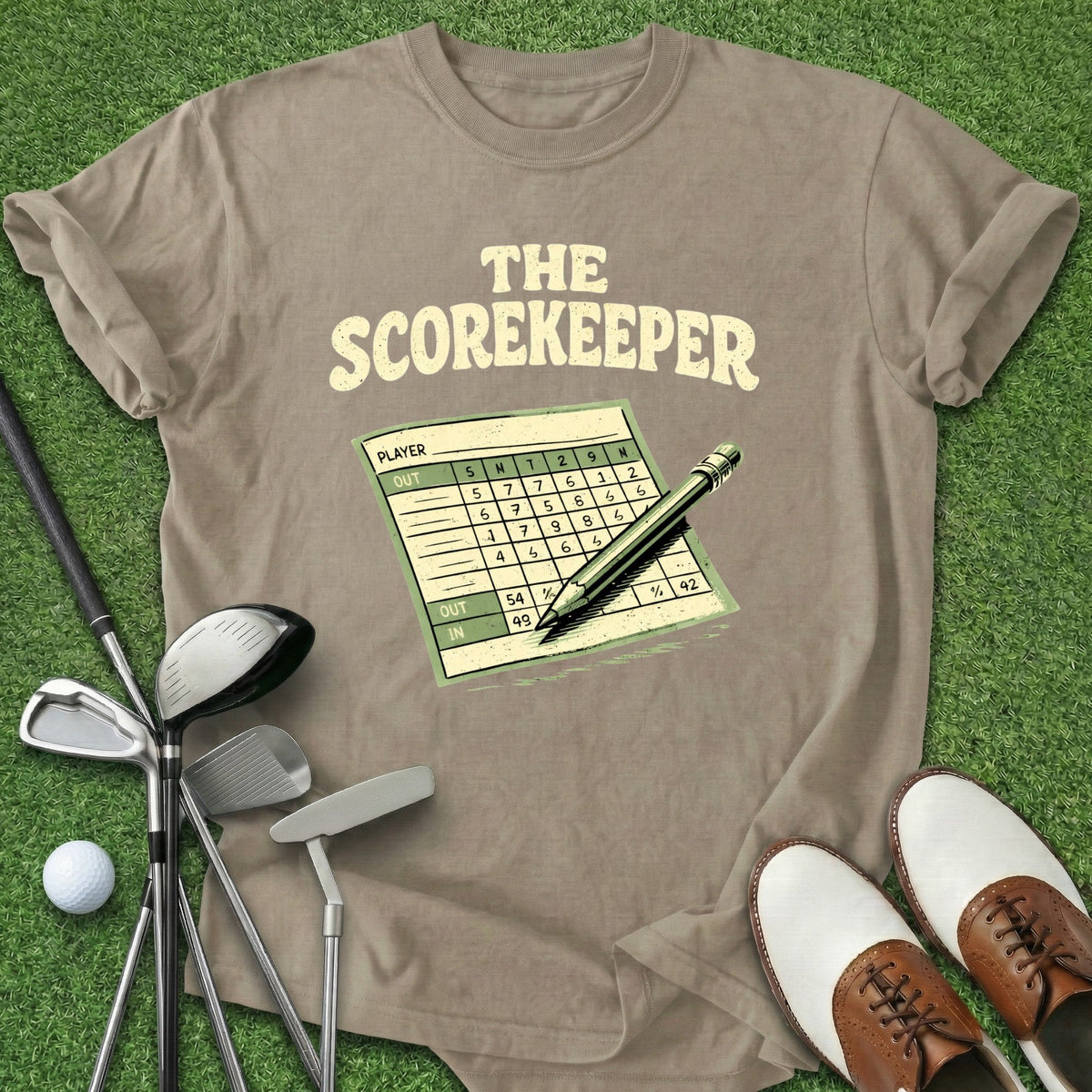 The Scorekeeper T-Shirt Gift For Golfer