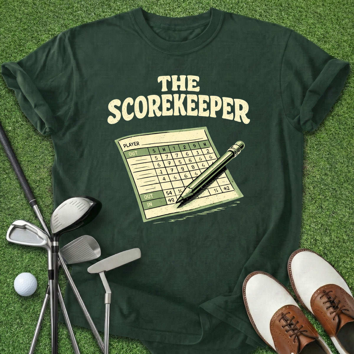 The Scorekeeper T-Shirt Gift For Golfer