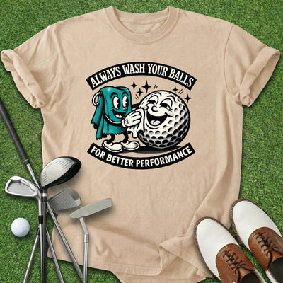 Wash Your Balls T-Shirt Gift For Golfer