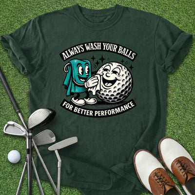 Wash Your Balls T-Shirt Gift For Golfer