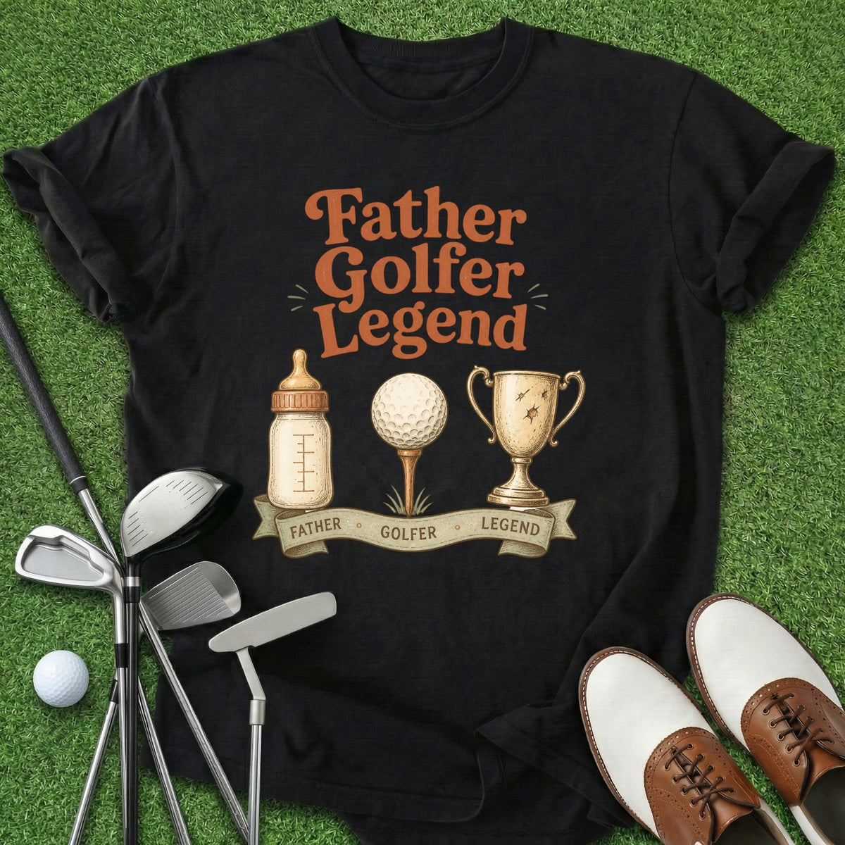 Father Golfer Legend T-Shirt Gift For Golfer