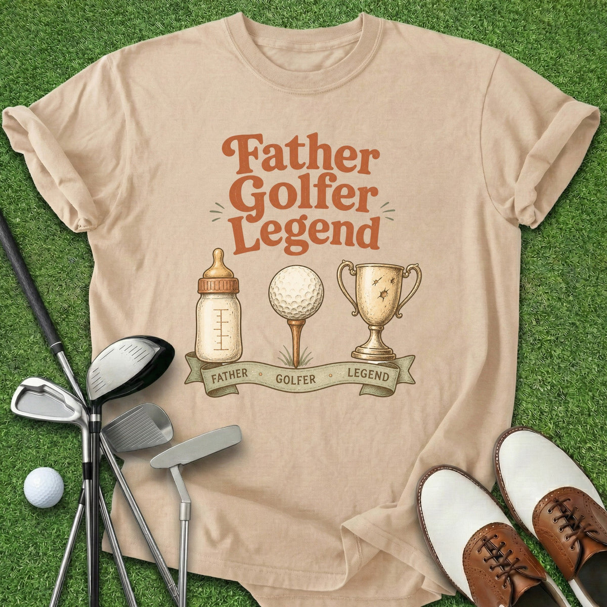 Father Golfer Legend T-Shirt Gift For Golfer