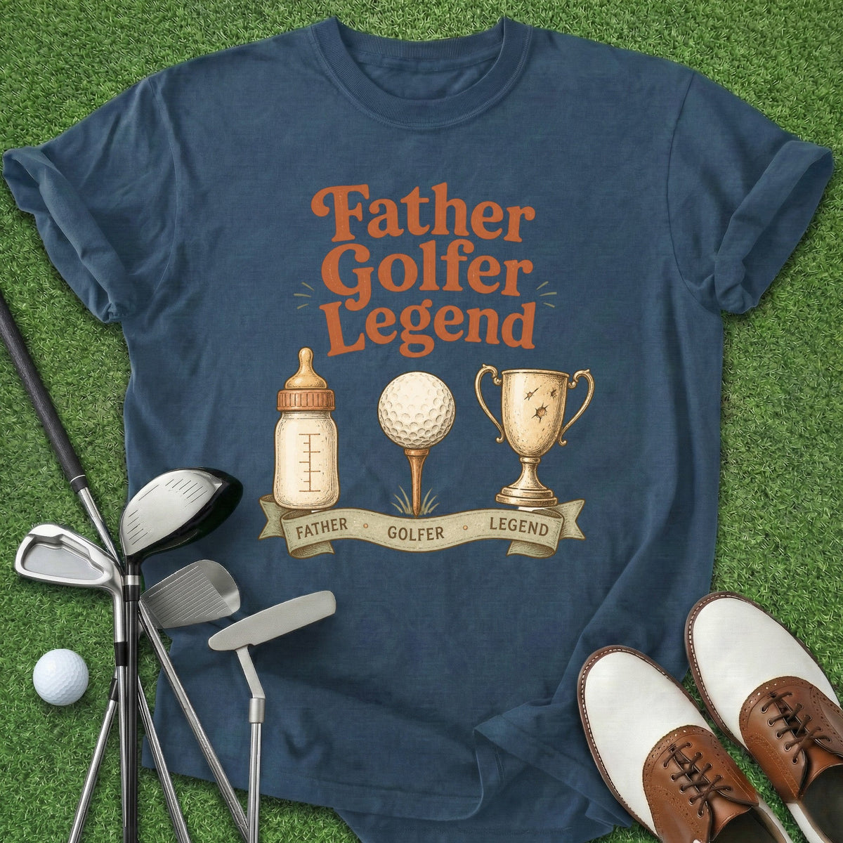 Father Golfer Legend T-Shirt Gift For Golfer
