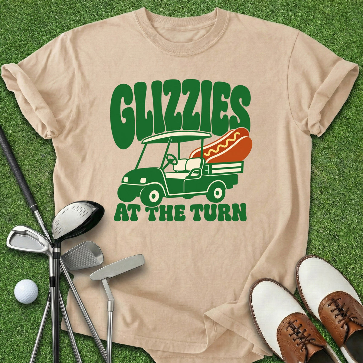 Glizzies At Turn T-Shirt Gift For Golfer