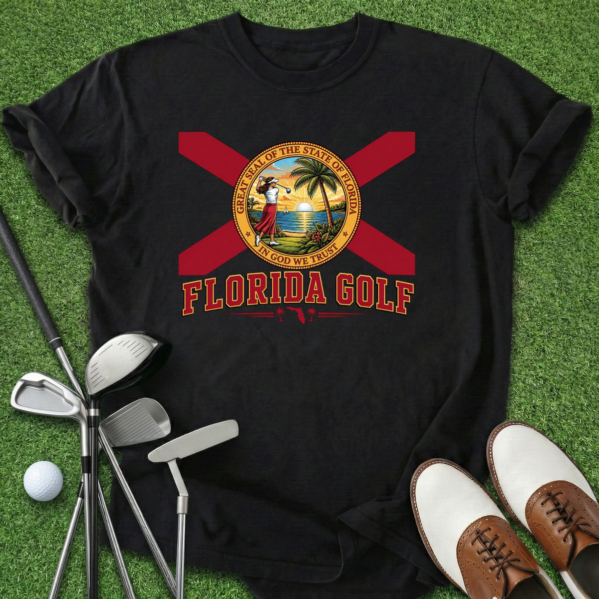 Florida Golf T-Shirt Gift For Golfer