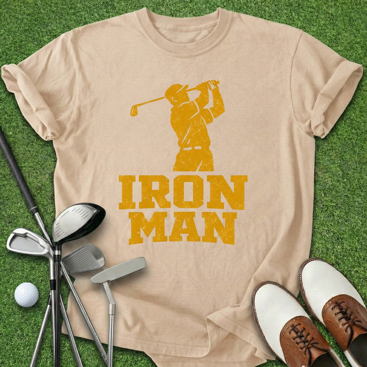 Iron Man T-Shirt Gift For Golfer
