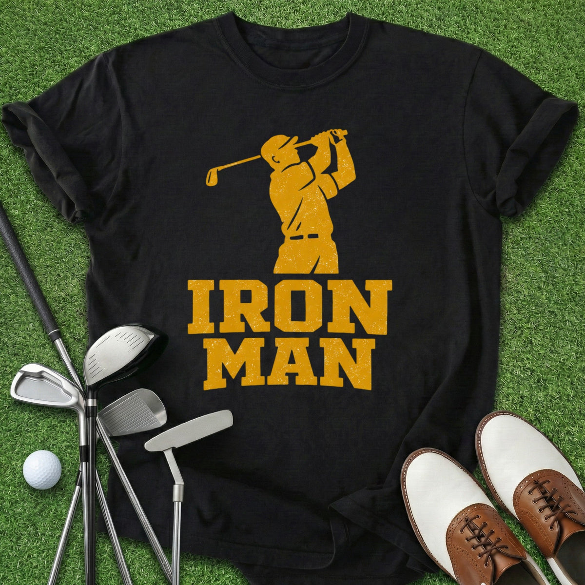 Iron Man T-Shirt Gift For Golfer