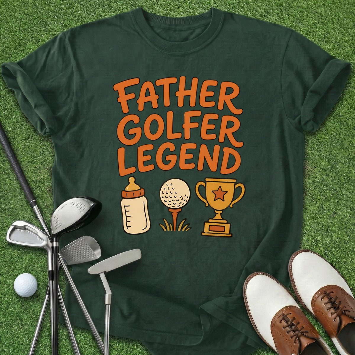 Father Golfer Legend T-Shirt Gift For Golfer