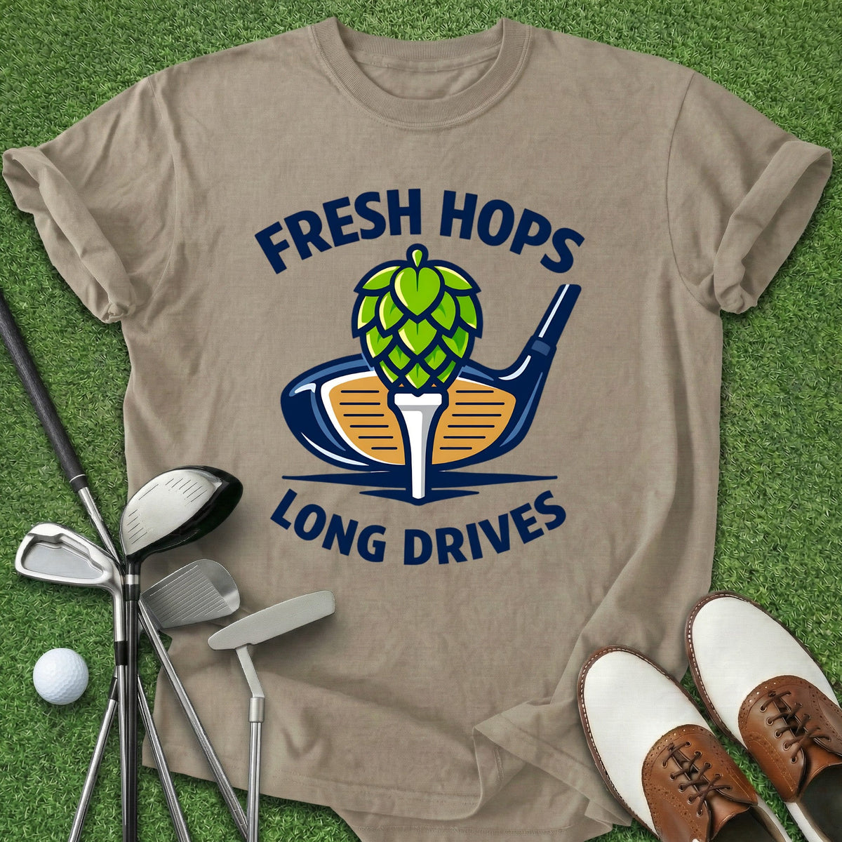 Fresh Hops T-Shirt Gift For Golfer