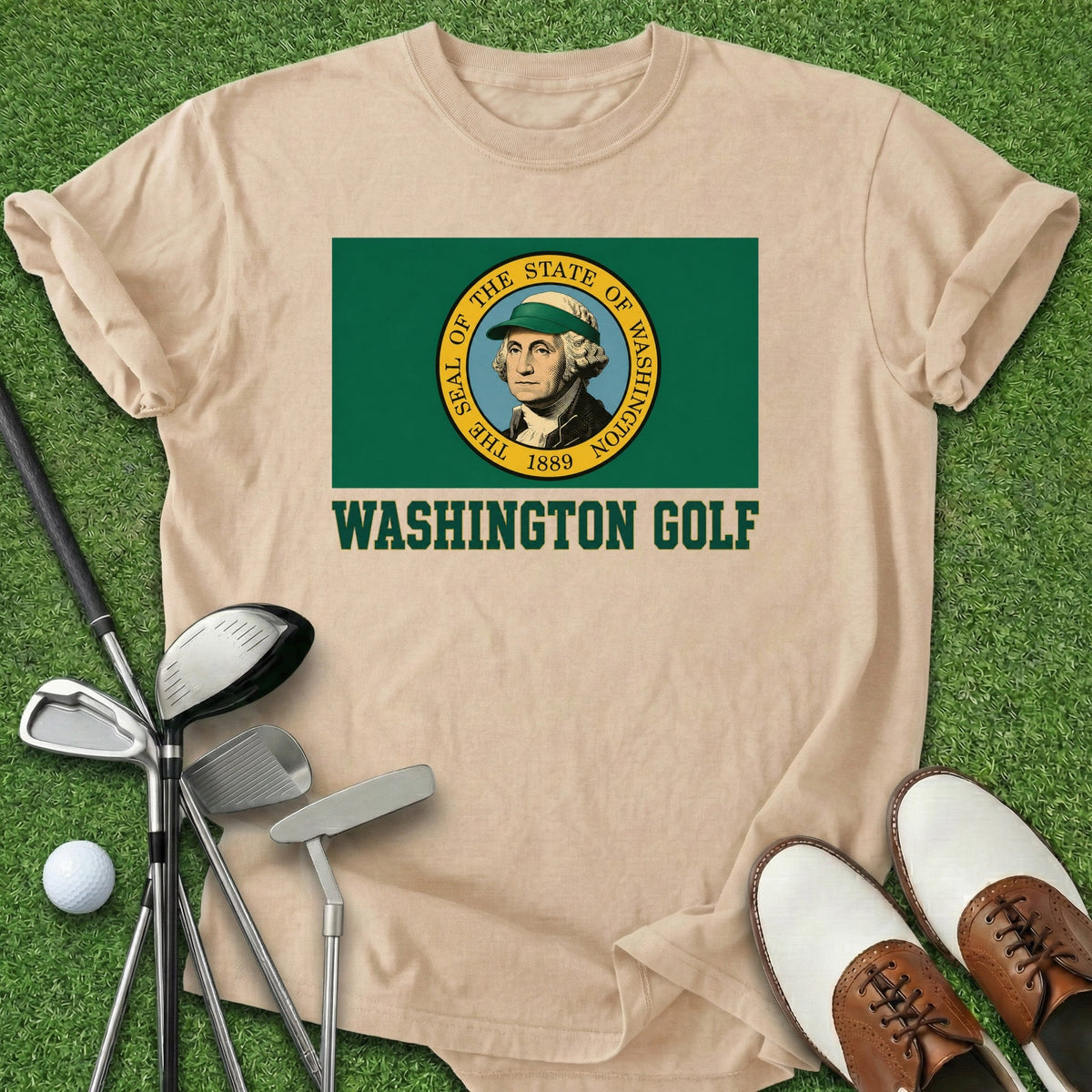 Washington Golf T-Shirt Gift For Golfer