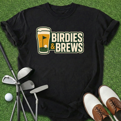 Birdies & Brews T-Shirt Gift For Golfer