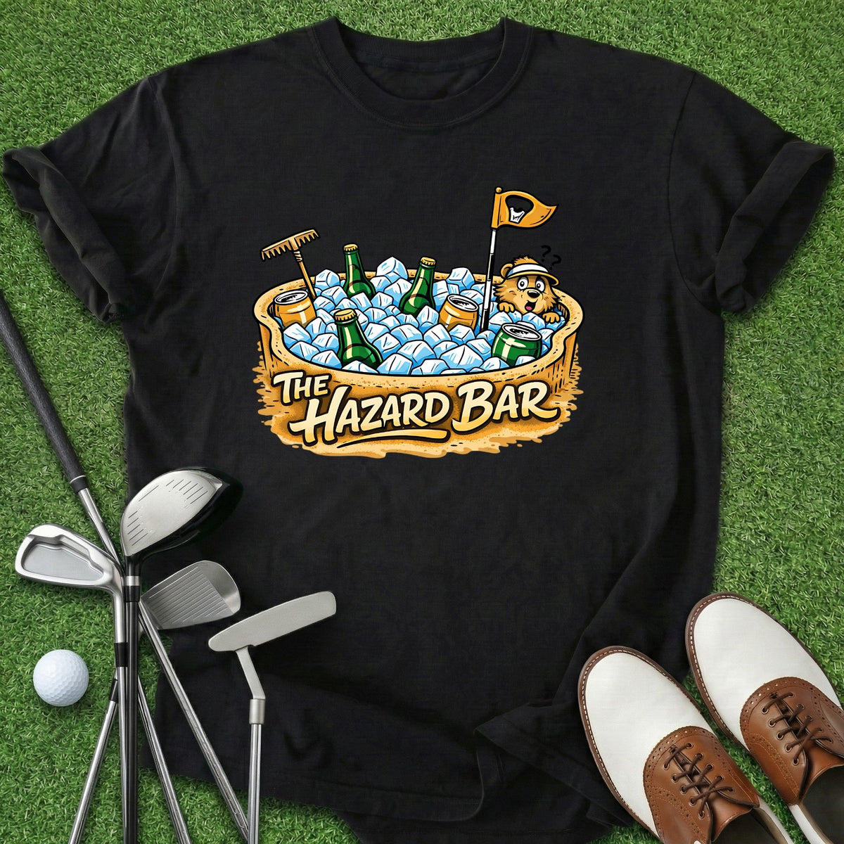 Hazard Bar T-Shirt Gift For Golfer