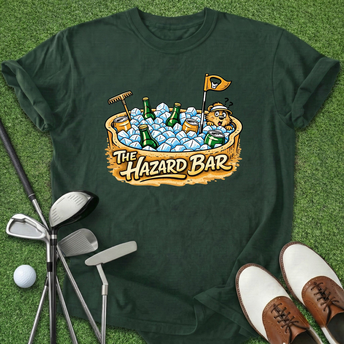 Hazard Bar T-Shirt Gift For Golfer