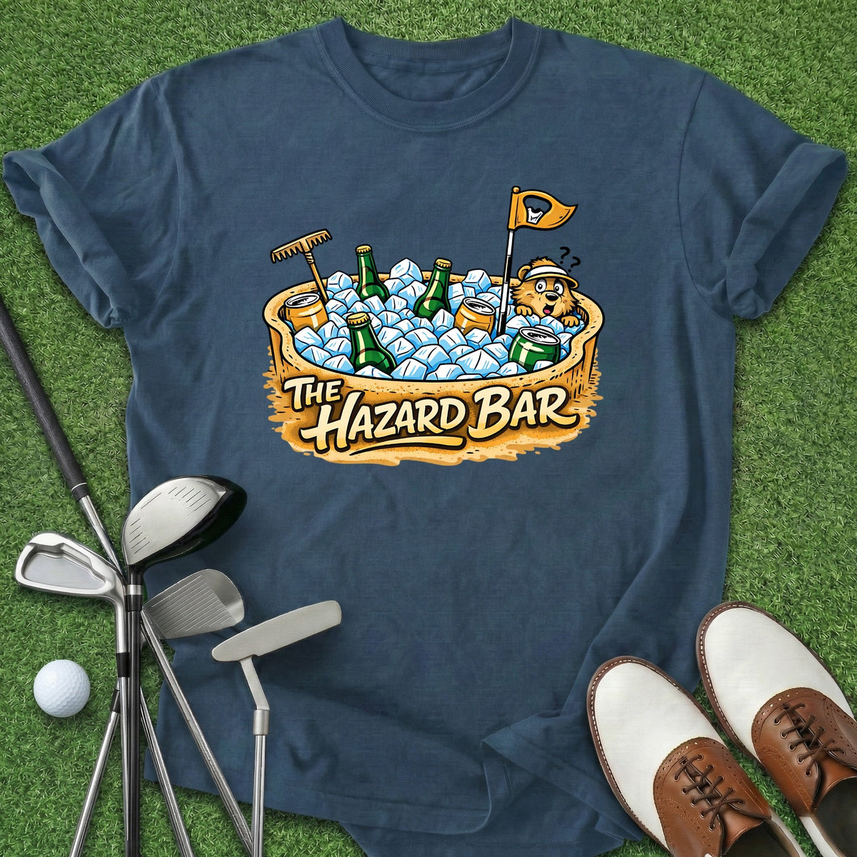 Hazard Bar T-Shirt Gift For Golfer