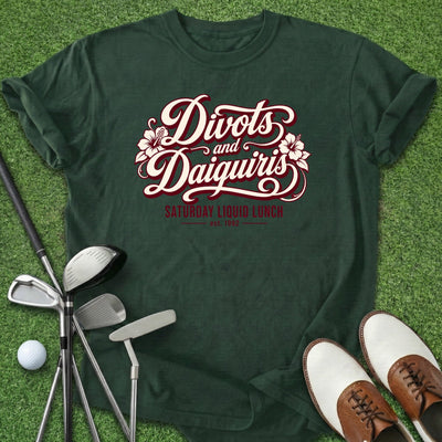 Divots & Daiquiri's T-Shirt Gift For Golfer