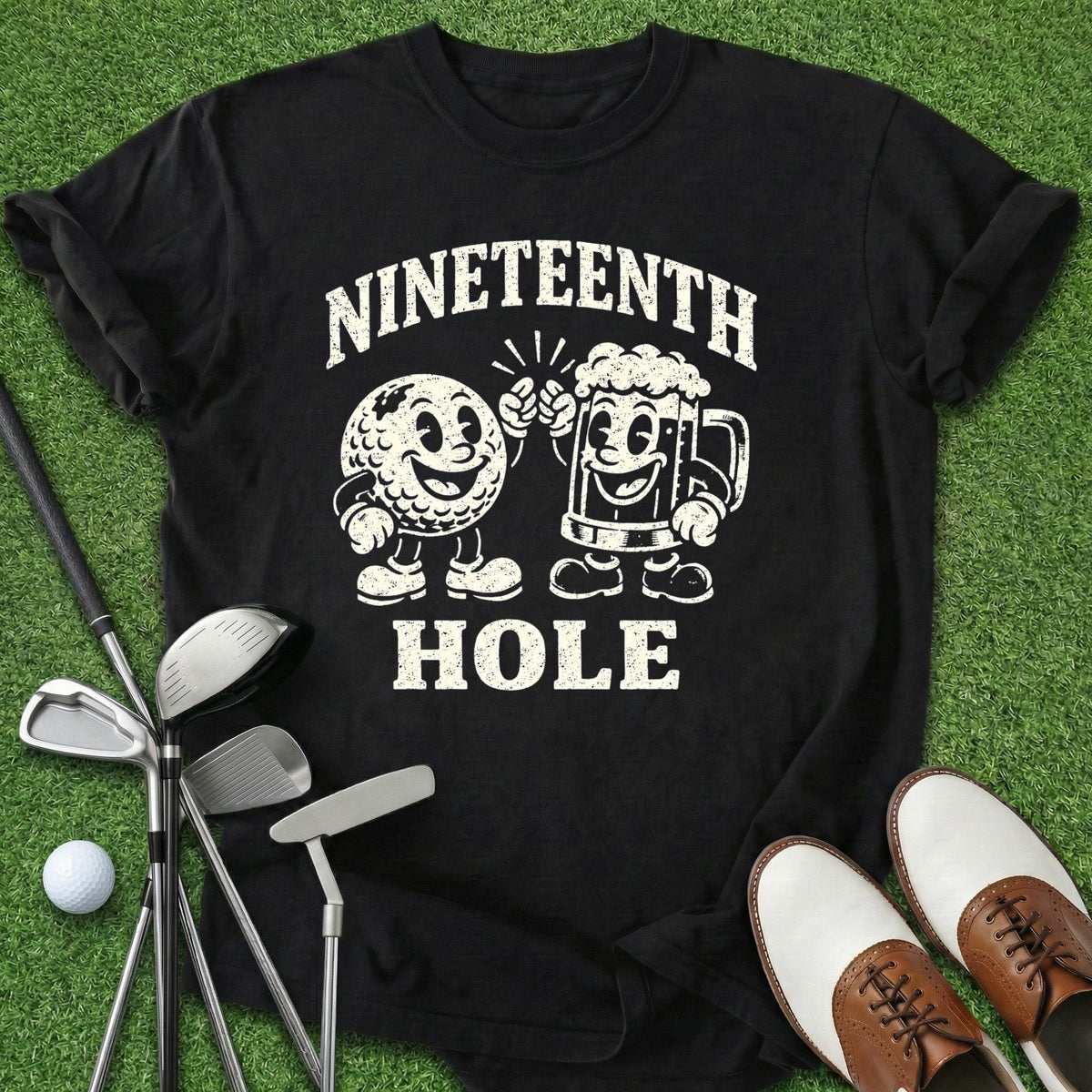 Nineteenth Hole T-Shirt Gift For Golfer