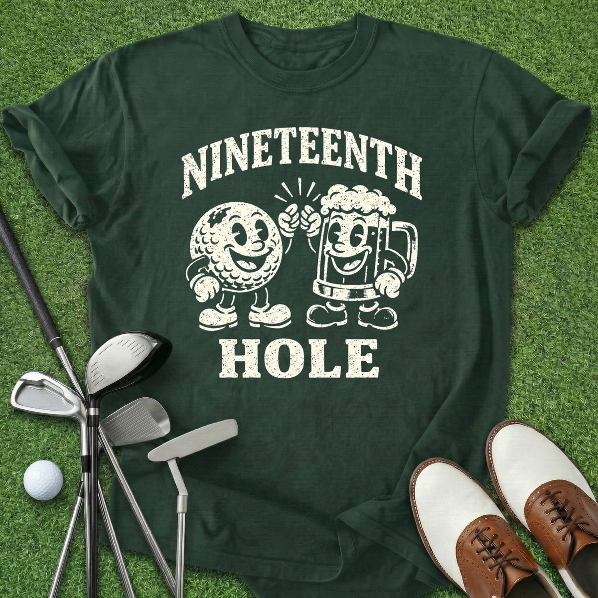 Nineteenth Hole T-Shirt Gift For Golfer