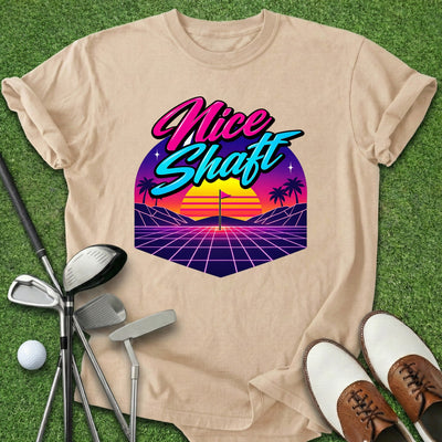 Nice Shaft 80's T-Shirt Gift For Golfer