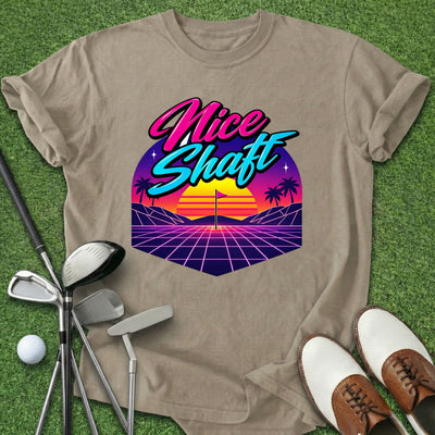 Nice Shaft 80's T-Shirt Gift For Golfer