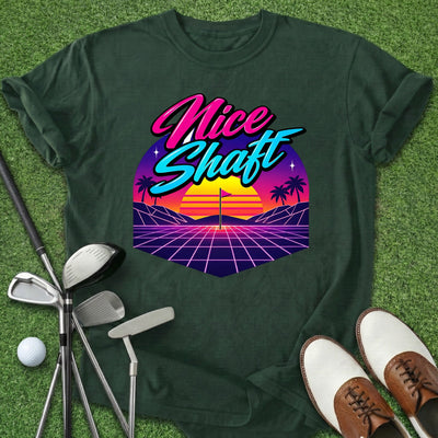 Nice Shaft 80's T-Shirt Gift For Golfer