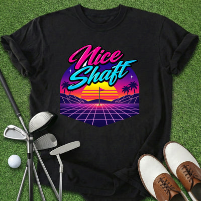 Nice Shaft 80's T-Shirt Gift For Golfer