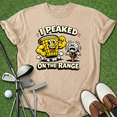 Peaked On Range T-Shirt Gift For Golfer