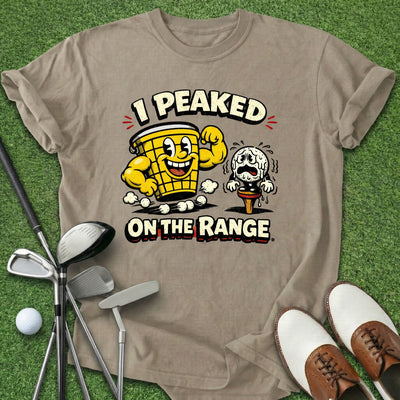 Peaked On Range T-Shirt Gift For Golfer