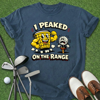 Peaked On Range T-Shirt Gift For Golfer
