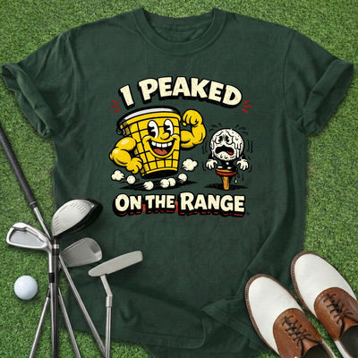 Peaked On Range T-Shirt Gift For Golfer
