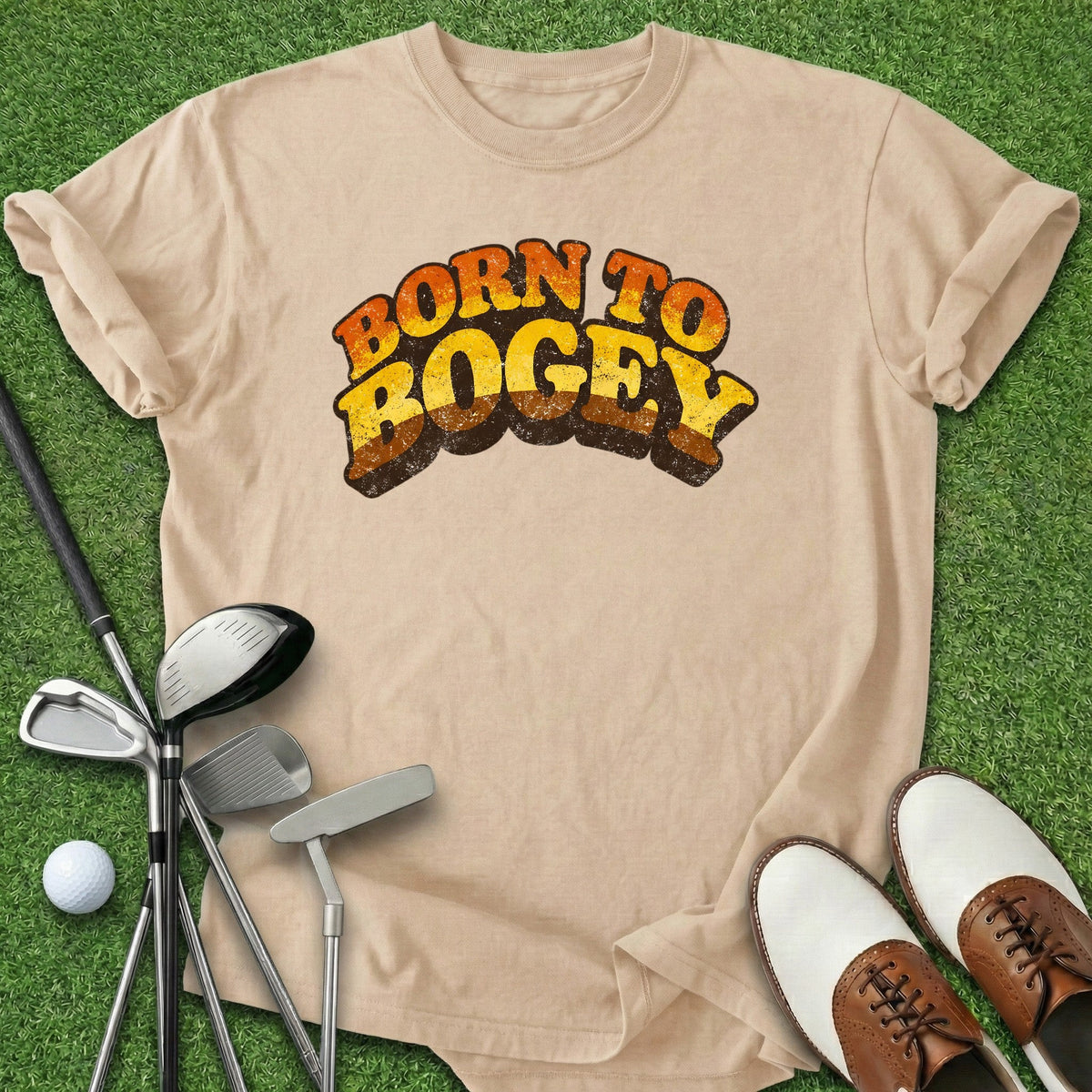 Born To Bogey T-Shirt Gift For Golfer