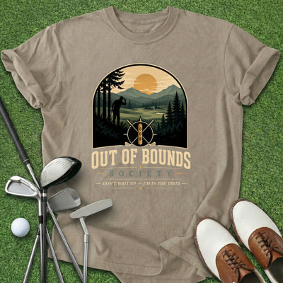 Out Of Bounds T-Shirt Gift For Golfer