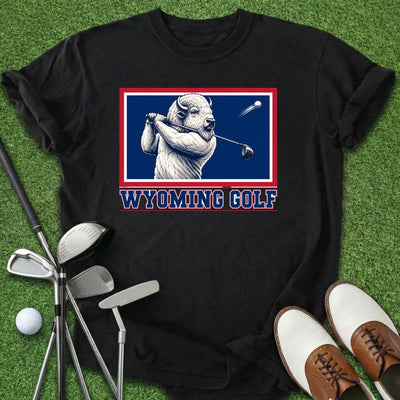 Wyoming Golf T-Shirt Gift For Golfer