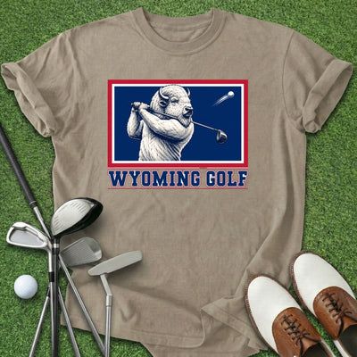 Wyoming Golf T-Shirt Gift For Golfer