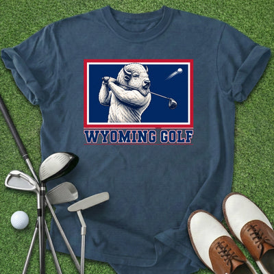 Wyoming Golf T-Shirt Gift For Golfer