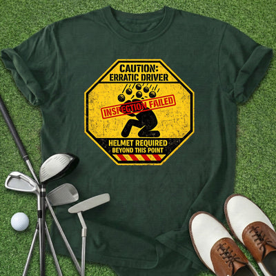 Erratic Driver T-Shirt Gift For Golfer
