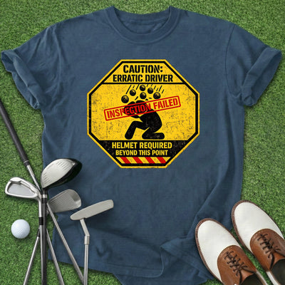 Erratic Driver T-Shirt Gift For Golfer
