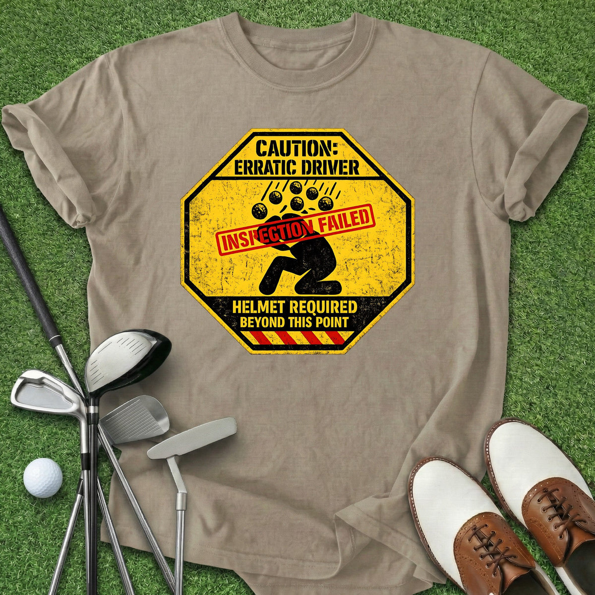 Erratic Driver T-Shirt Gift For Golfer