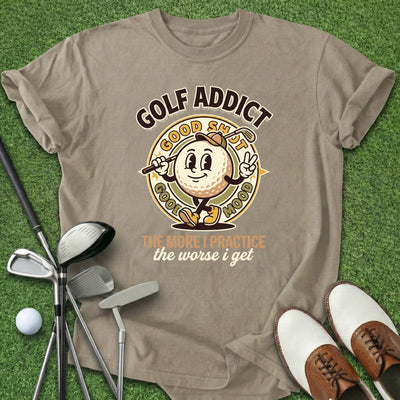 Golf Addict T-Shirt Gift For Golfer
