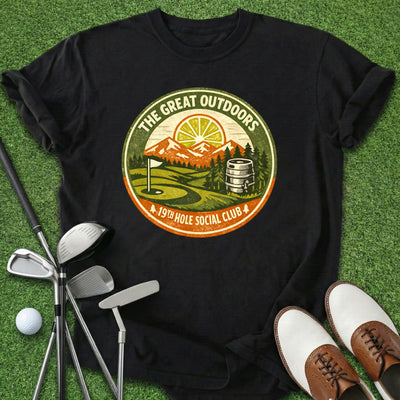 Great Outdoors T-Shirt Gift For Golfer