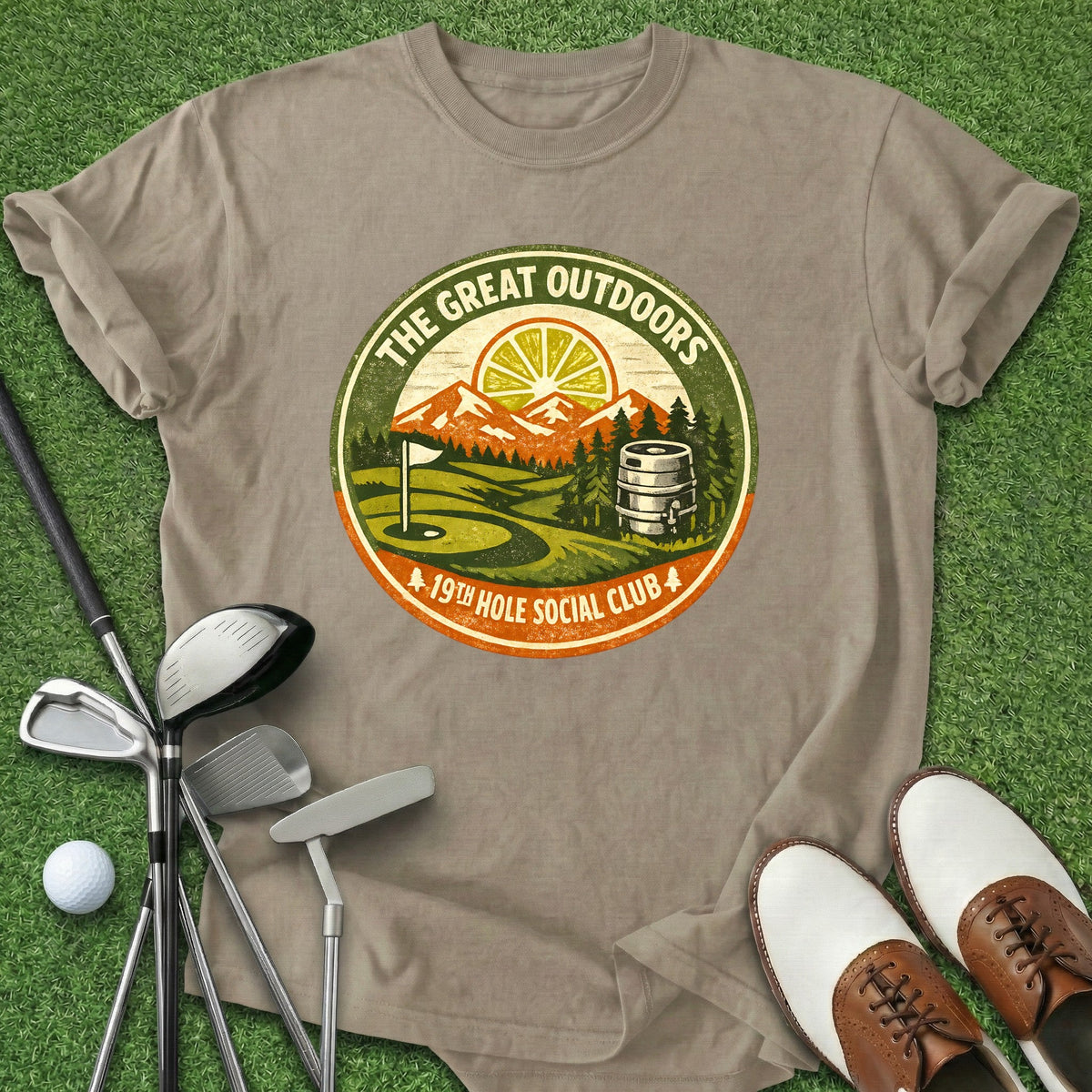 Great Outdoors T-Shirt Gift For Golfer