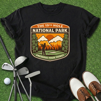 19th Hole National Park T-Shirt Gift For Golfer