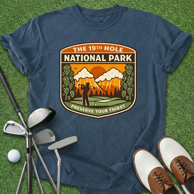 19th Hole National Park T-Shirt Gift For Golfer