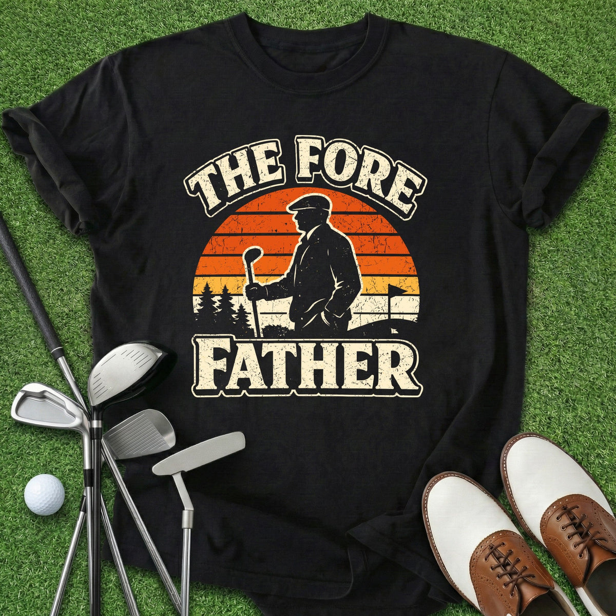 Fore Father T-Shirt Gift For Golfer